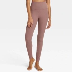 Women's Ultra High-Rise Rib Leggings - All in Motion™ brown small